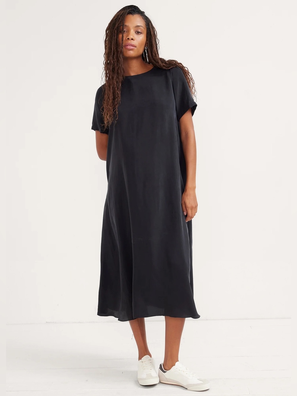Hatch “the James” short sleeve midi dress
